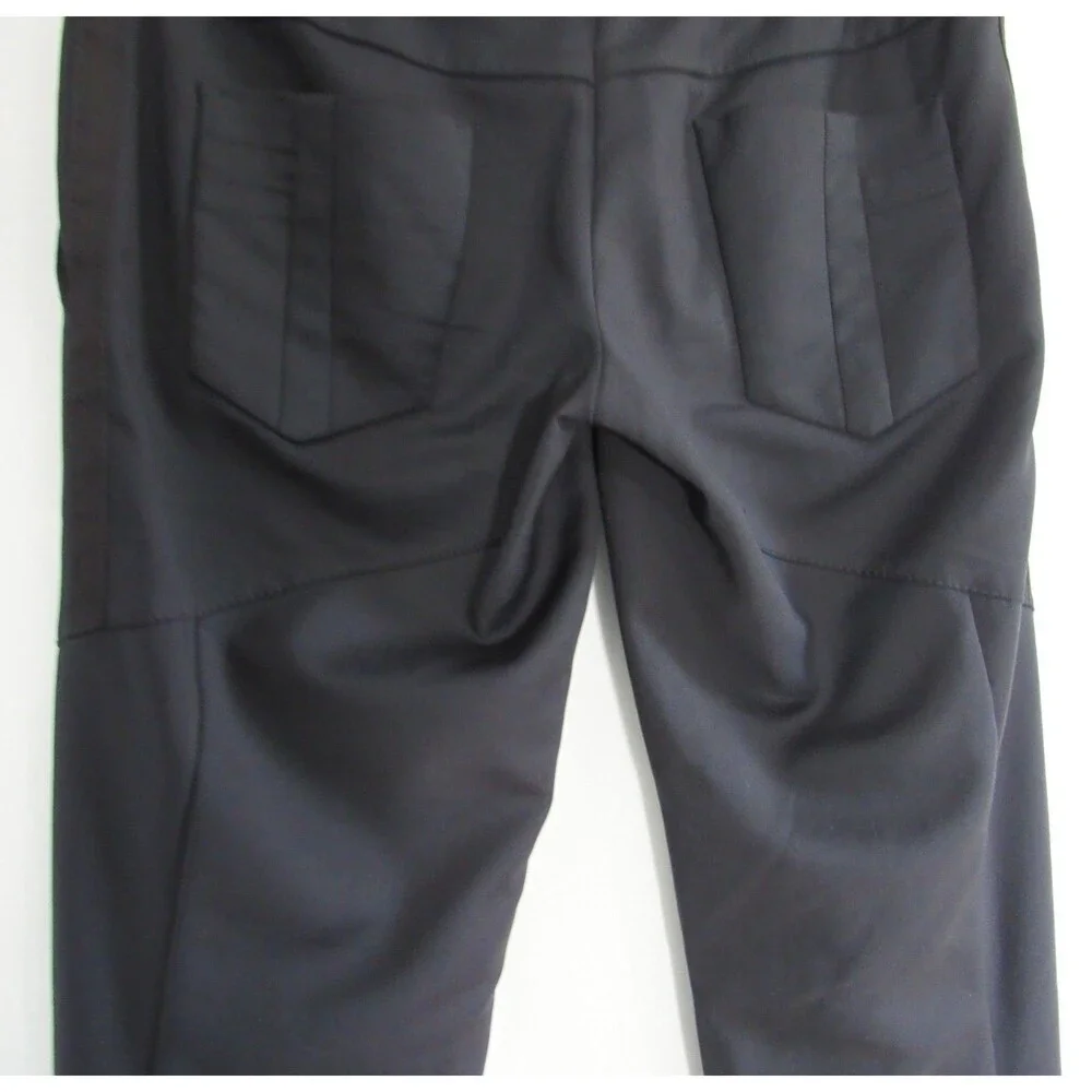 Dolce & Gabbana Black Straight Leg Silk Blend Made in Italy Pants Size 40 EUC